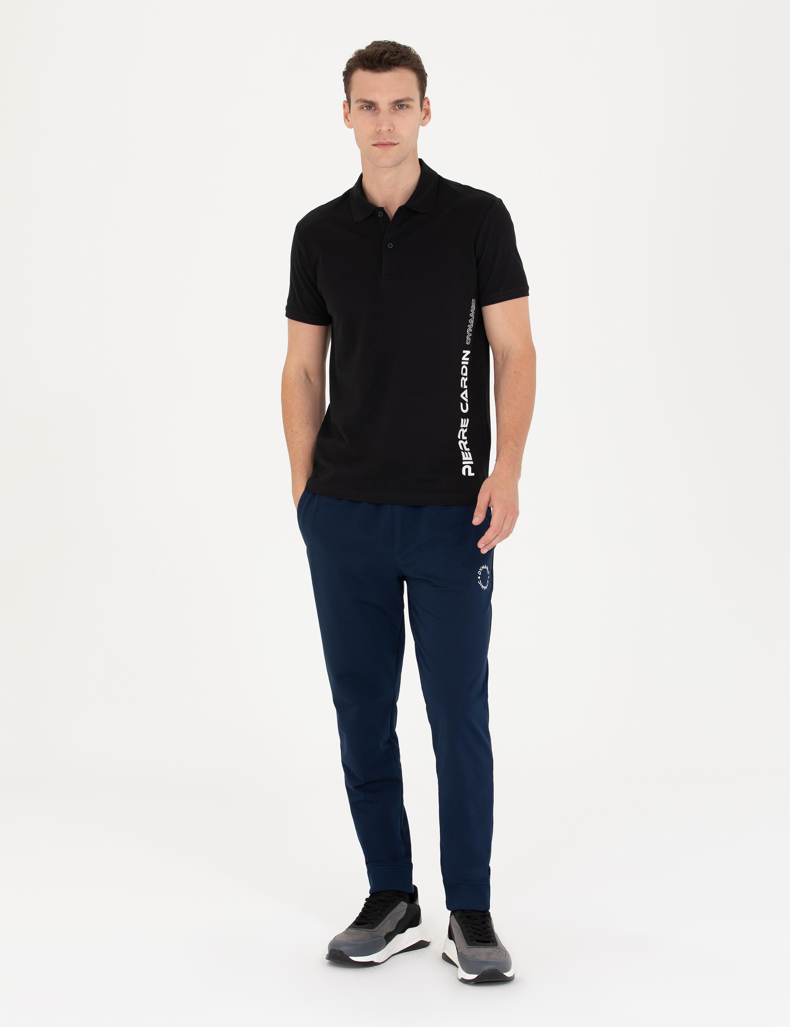 Siyah Slim Fit Polo Yaka Tişört