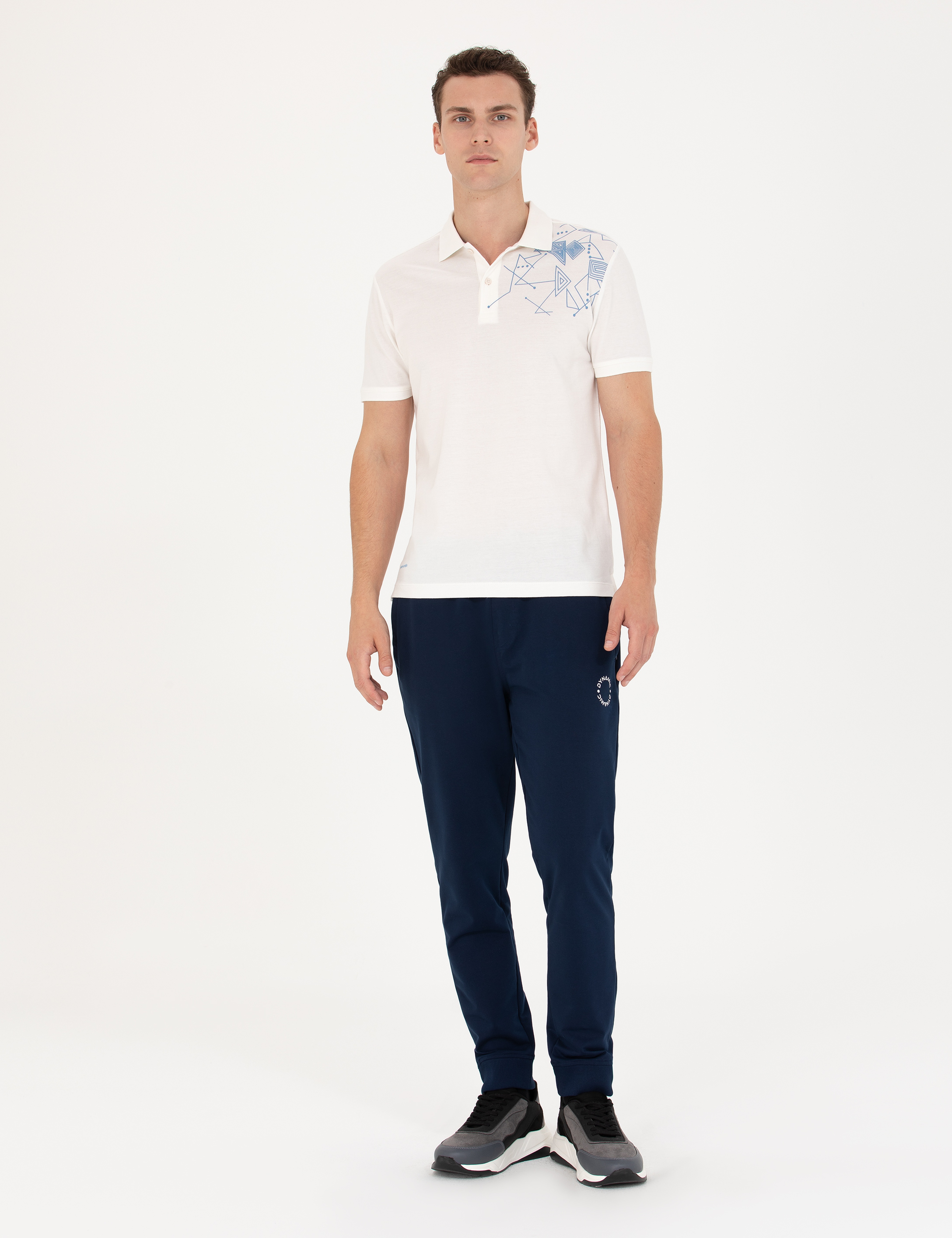 Ekru Slim Fit Polo Yaka Tişört