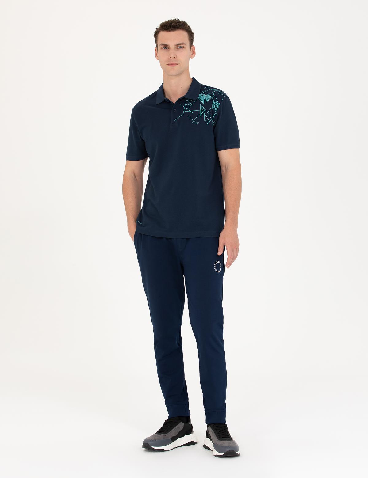 Lacivert Slim Fit Polo Yaka Tişört - 50273587019