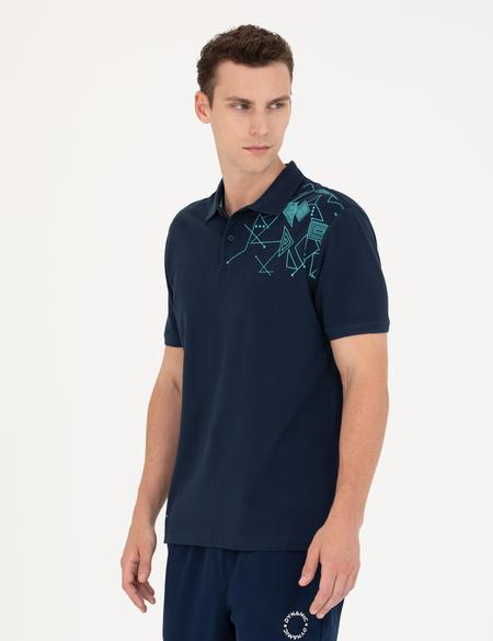 Lacivert Slim Fit Polo Yaka Tişört - 50273587019