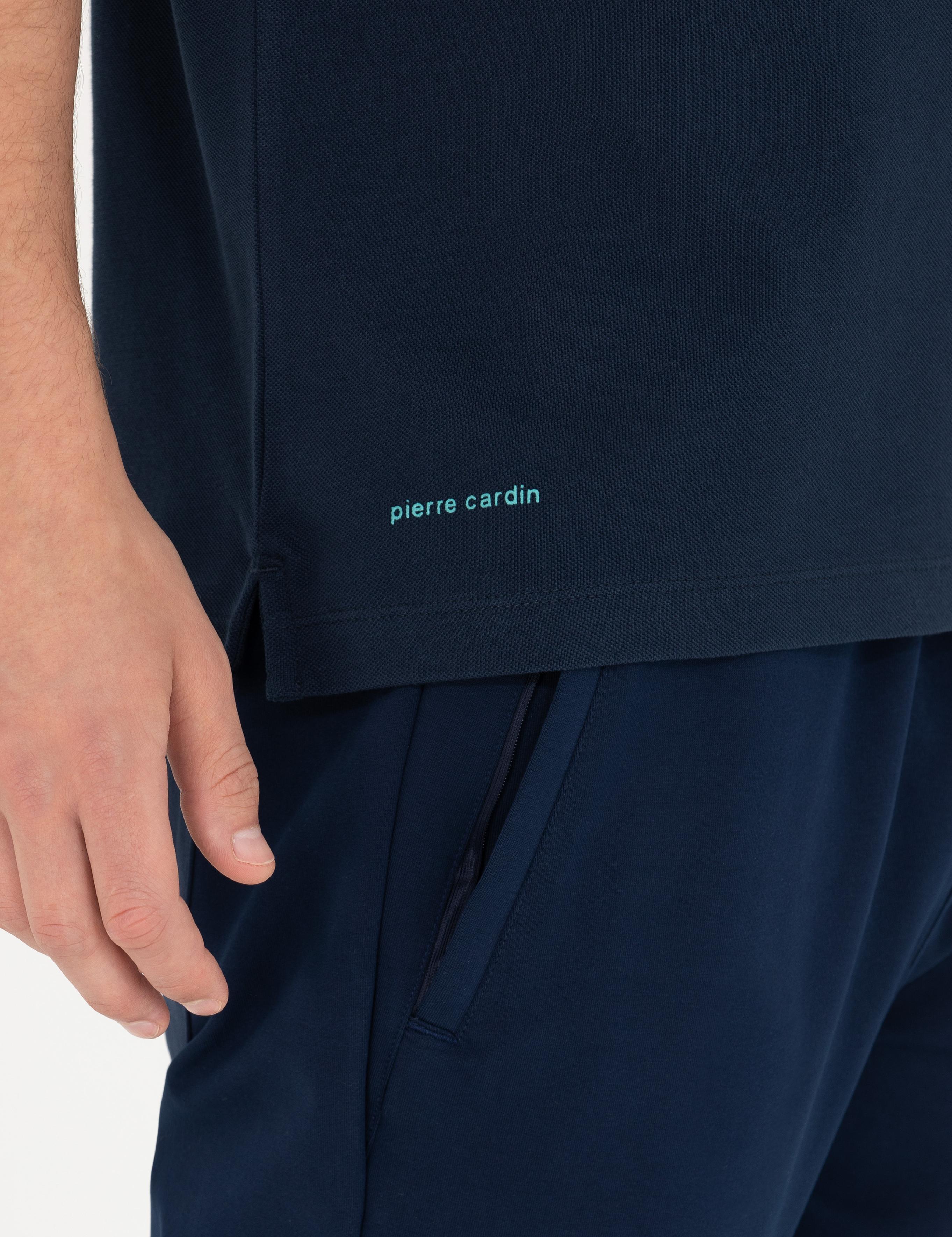 Lacivert Slim Fit Polo Yaka Tişört