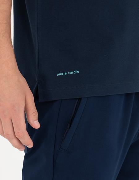 Lacivert Slim Fit Polo Yaka Tişört - 50273587019