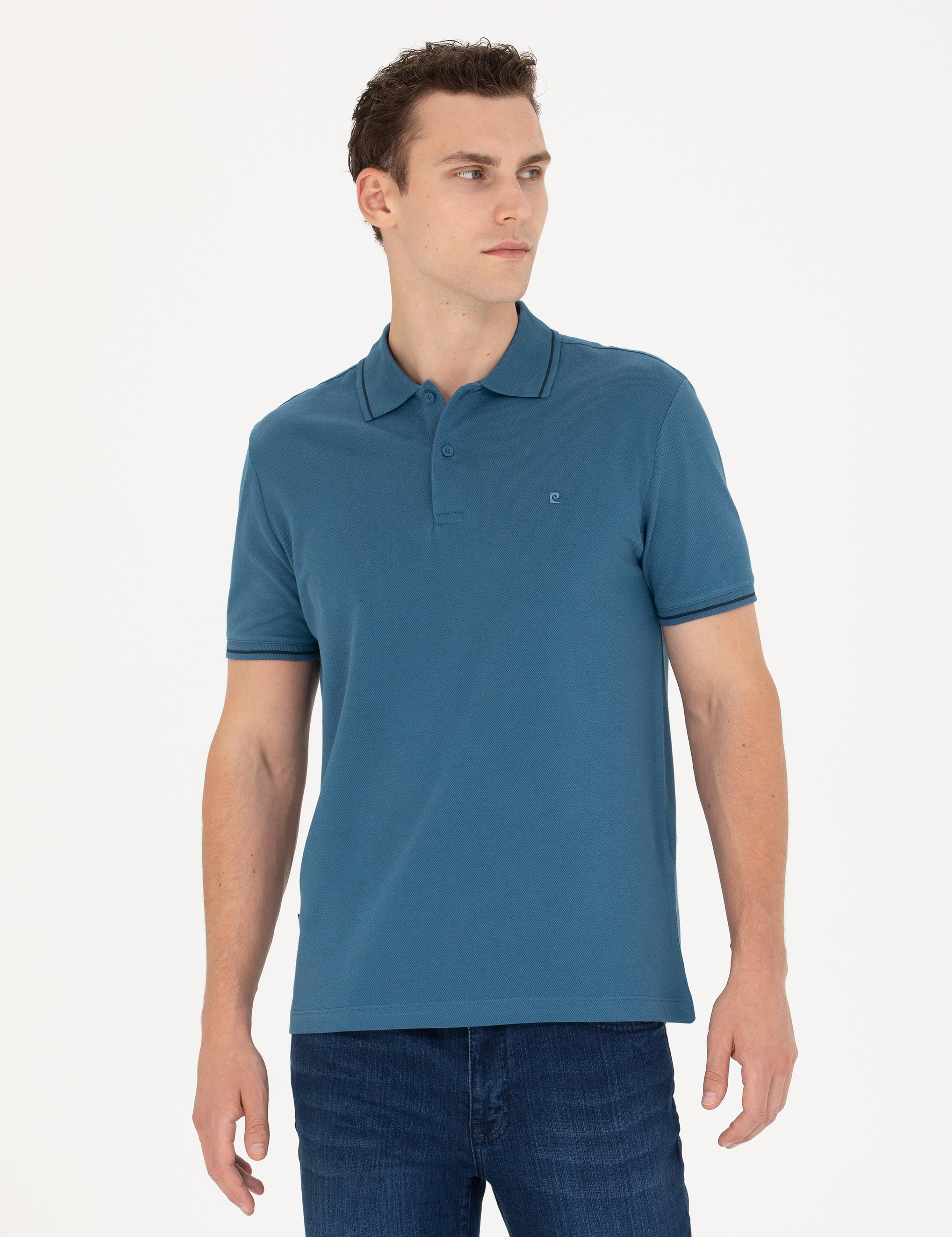 İndigo Slim Fit Polo Yaka Basic Tişört