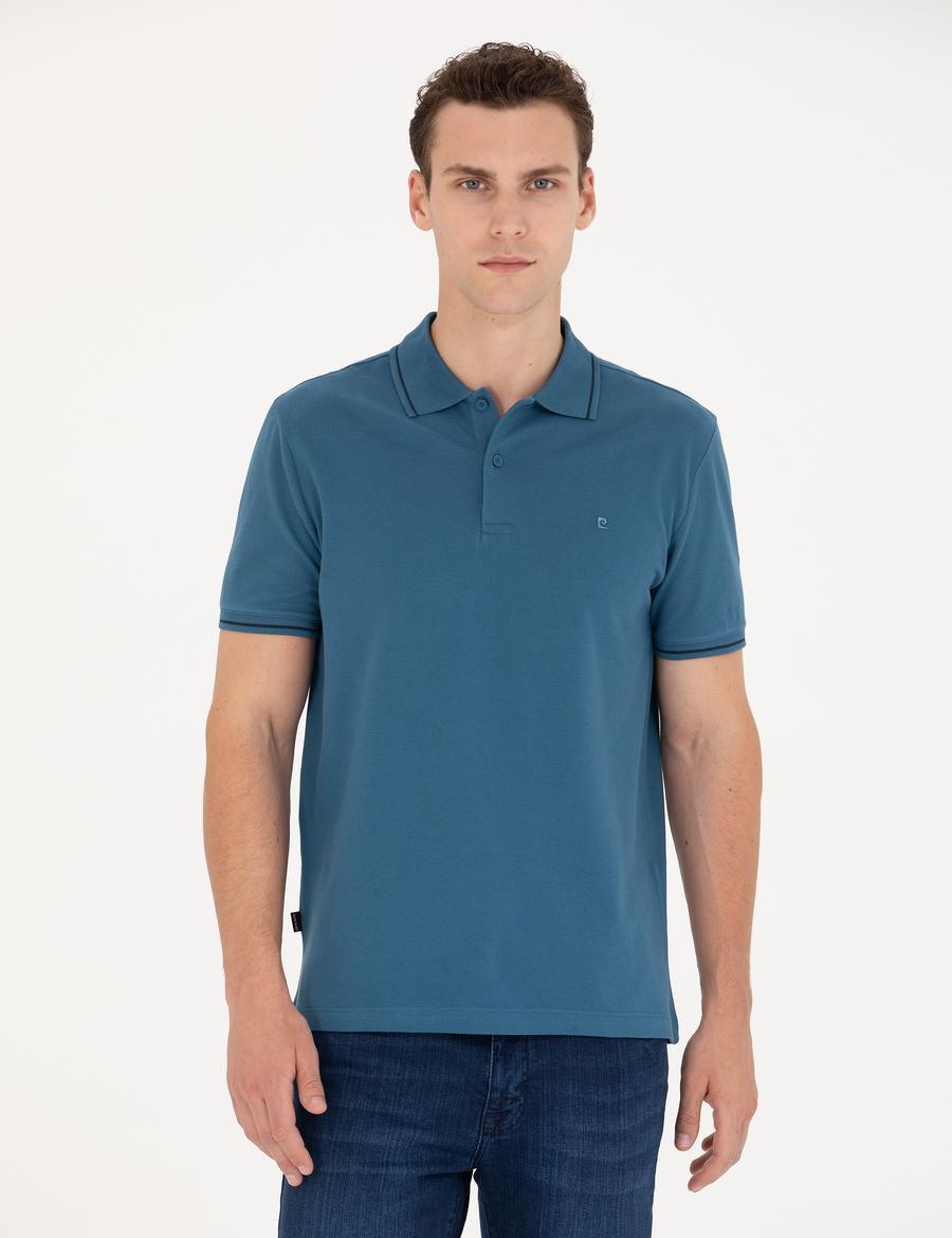 İndigo Slim Fit Polo Yaka Basic Tişört