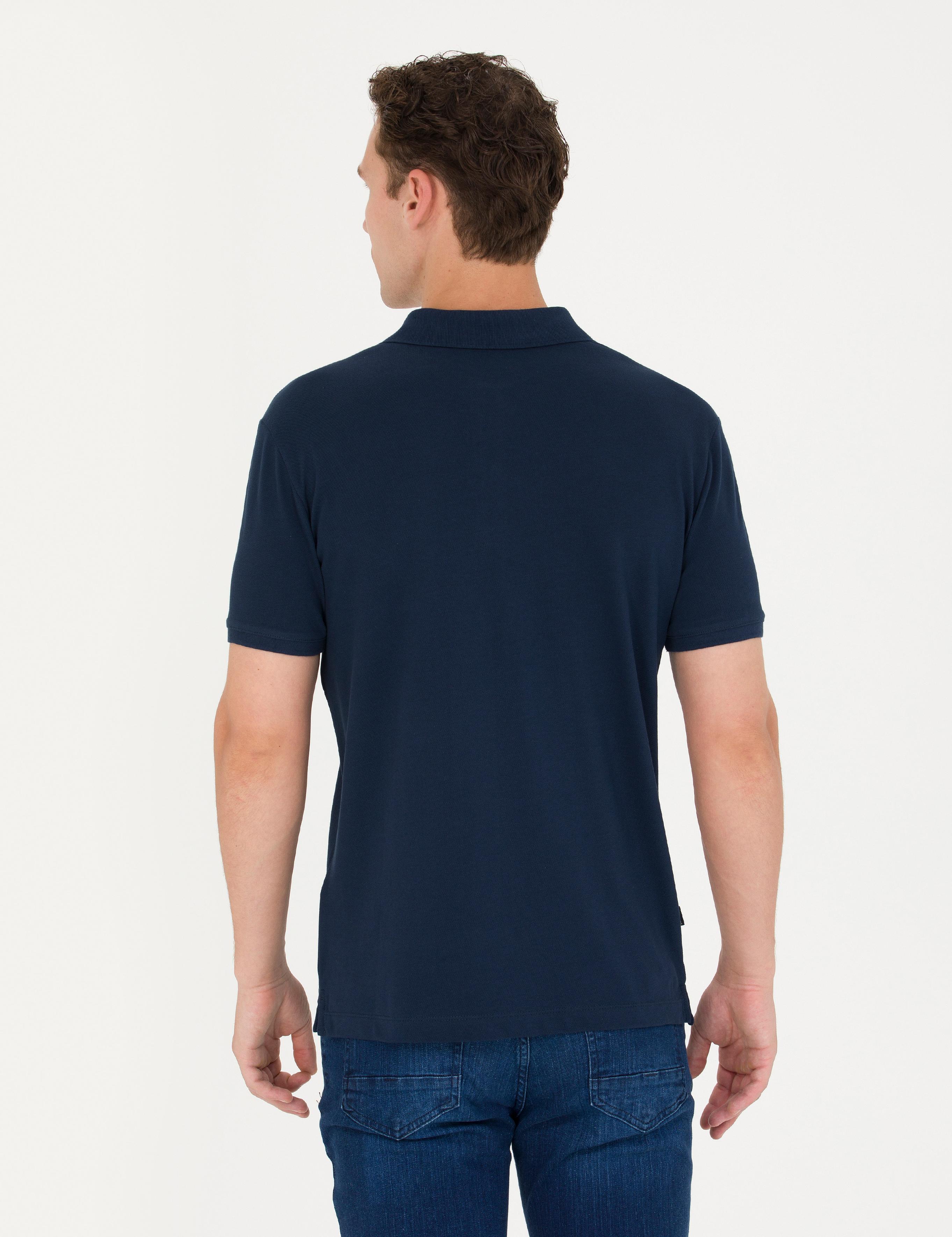 Lacivert Slim Fit Polo Yaka Tişört