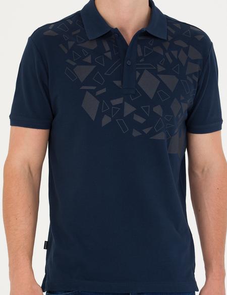 Lacivert Slim Fit Polo Yaka Tişört - 50273573010