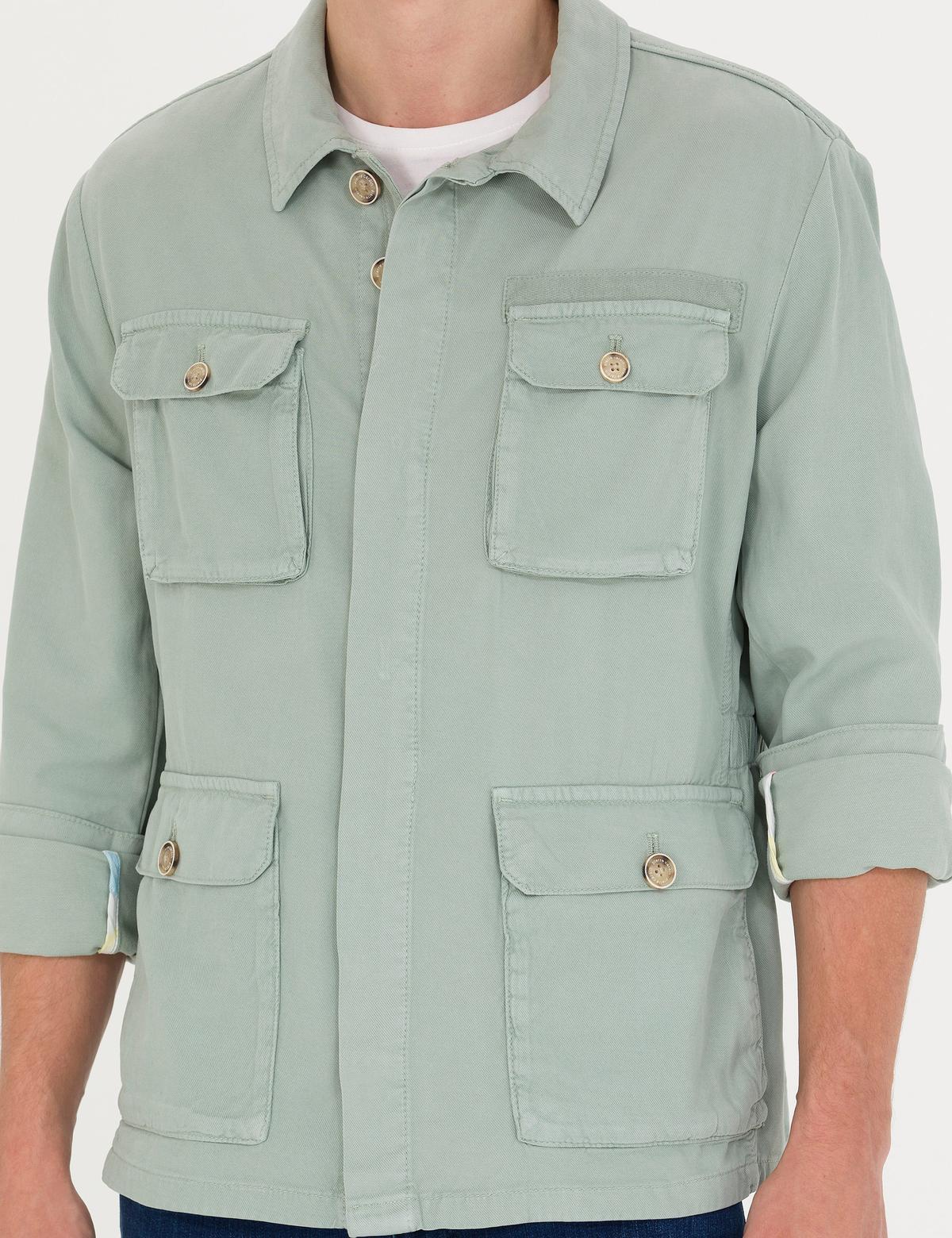 Su Yeşili Baharlık Mont - 50266856034