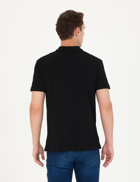 Siyah Slim Fit Tişört - 50264744038