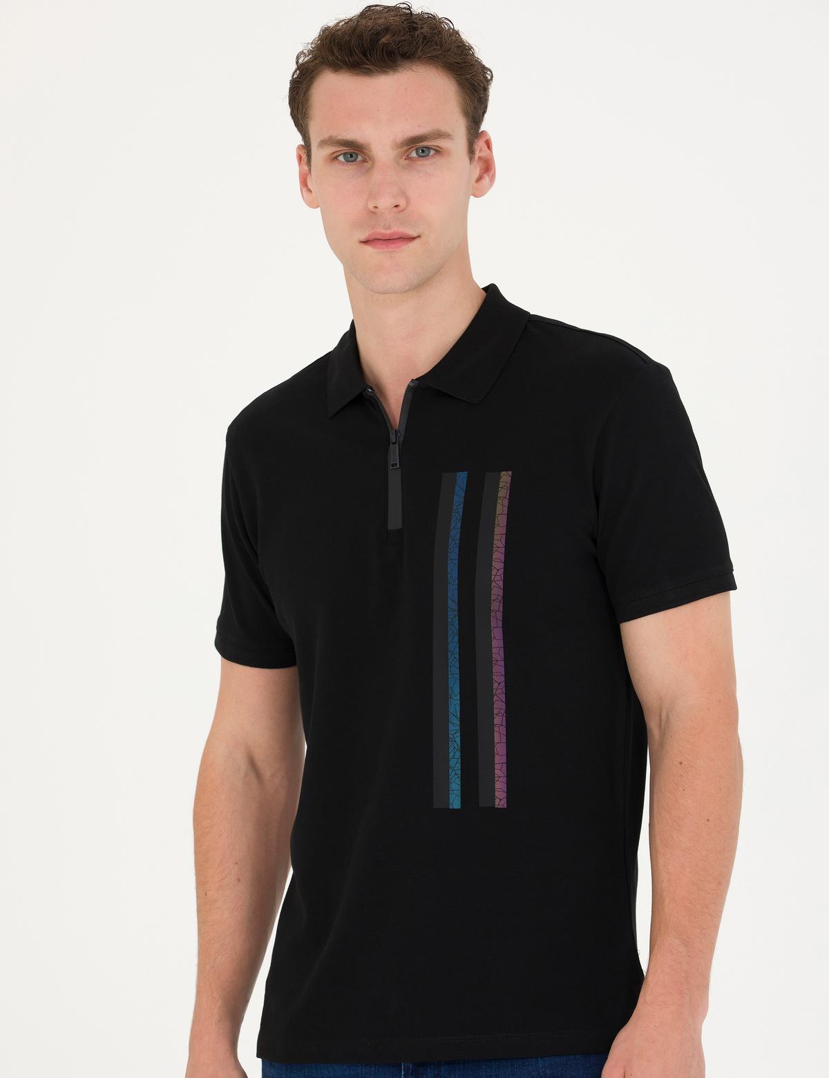 Siyah Slim Fit Tişört