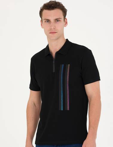 Siyah Slim Fit Tişört