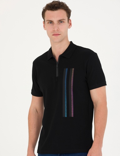 Siyah Slim Fit Tişört