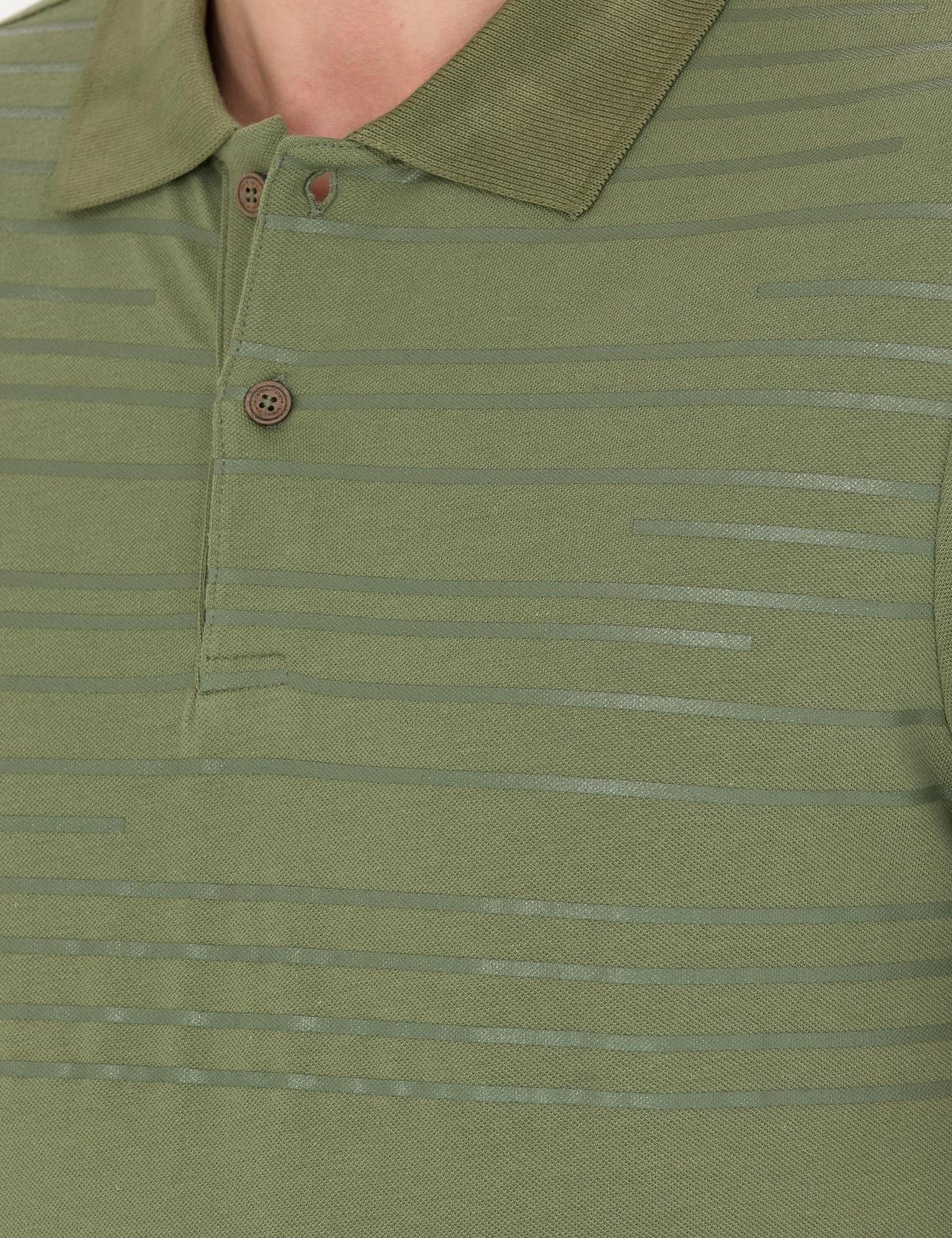 Haki Slim Fit Polo Yaka Tişört - 50275708034