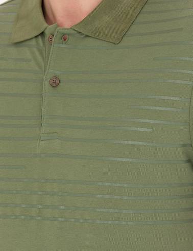 Haki Slim Fit Polo Yaka Tişört
