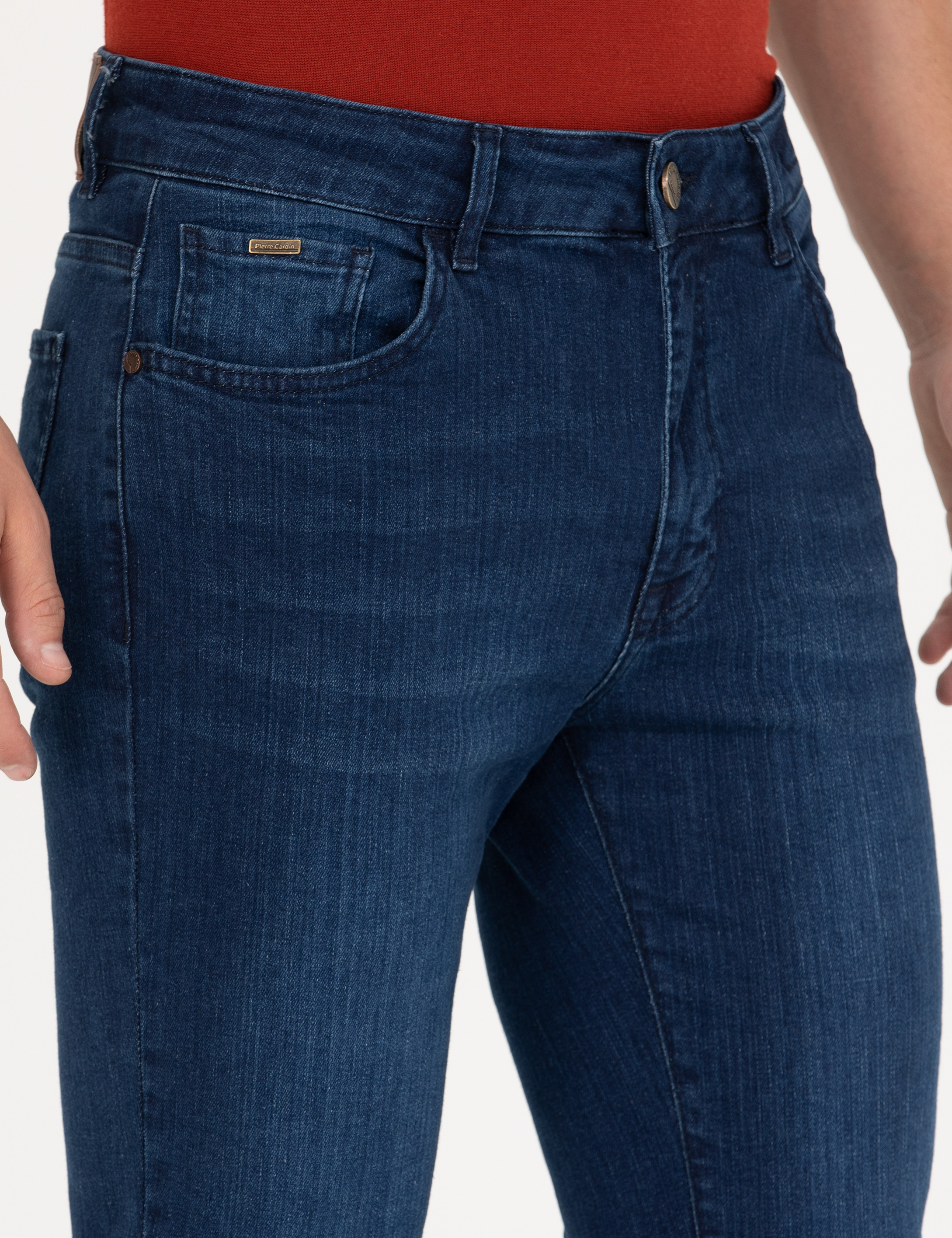 Lacivert Slim Fit Jean Pantolon - Image 5