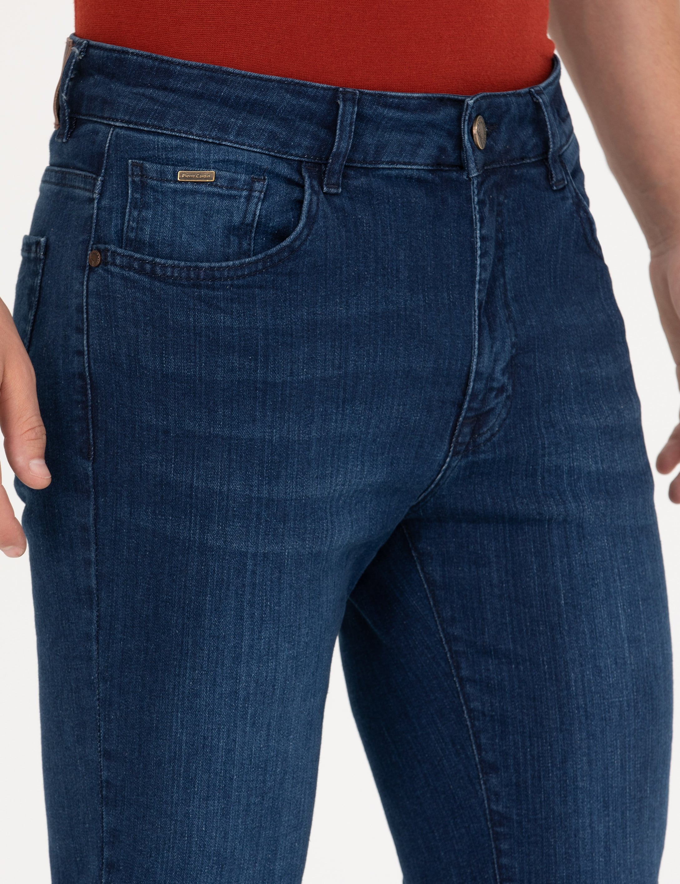 Lacivert Slim Fit Jean Pantolon