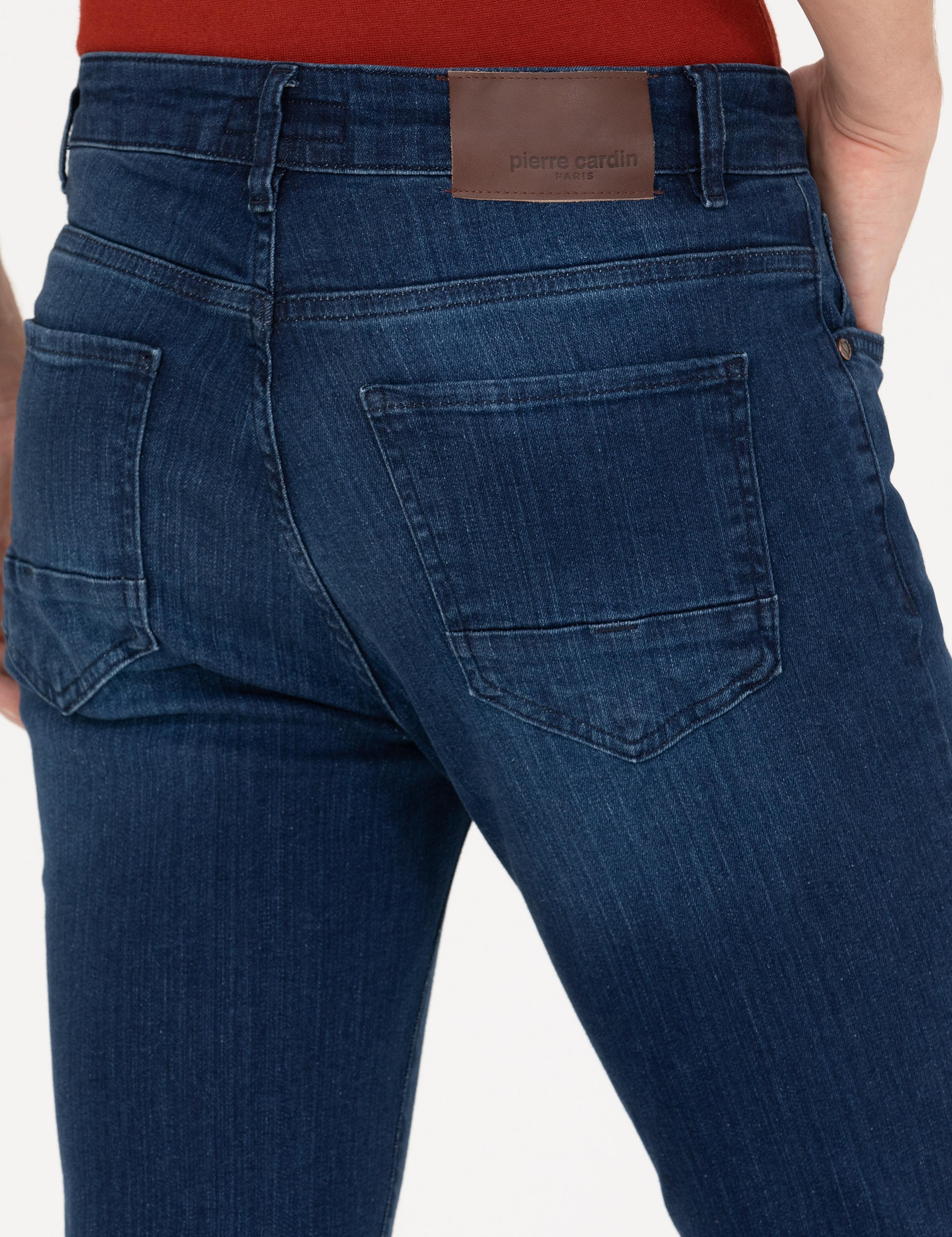 Lacivert Slim Fit Jean Pantolon