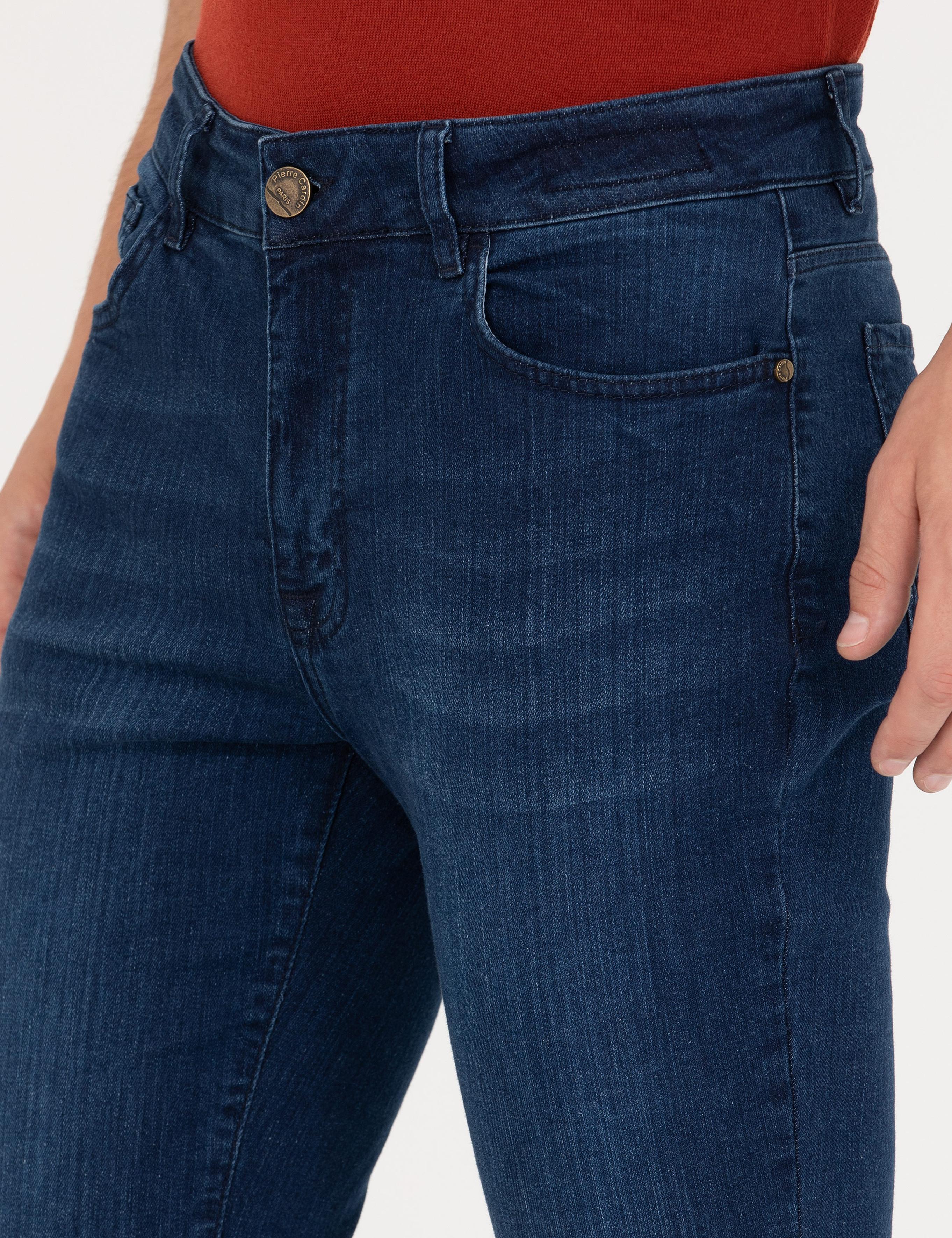 Lacivert Slim Fit Jean Pantolon