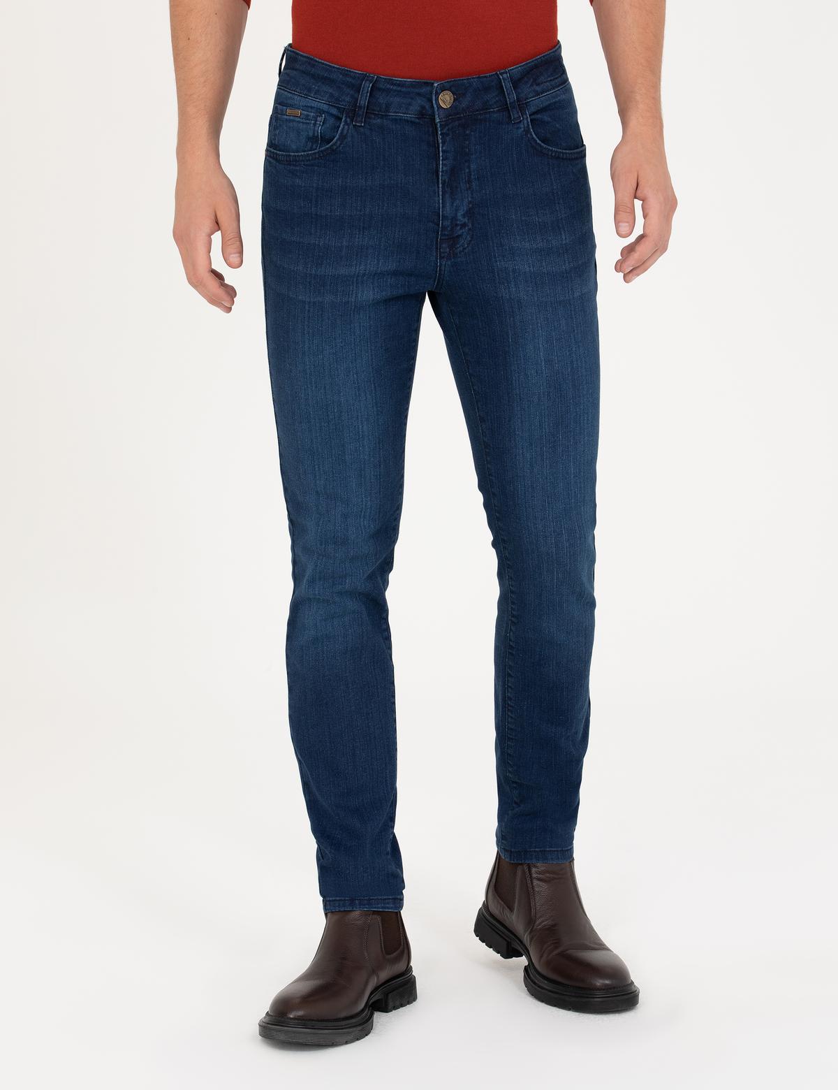 Lacivert Slim Fit Jean Pantolon - 50280209016