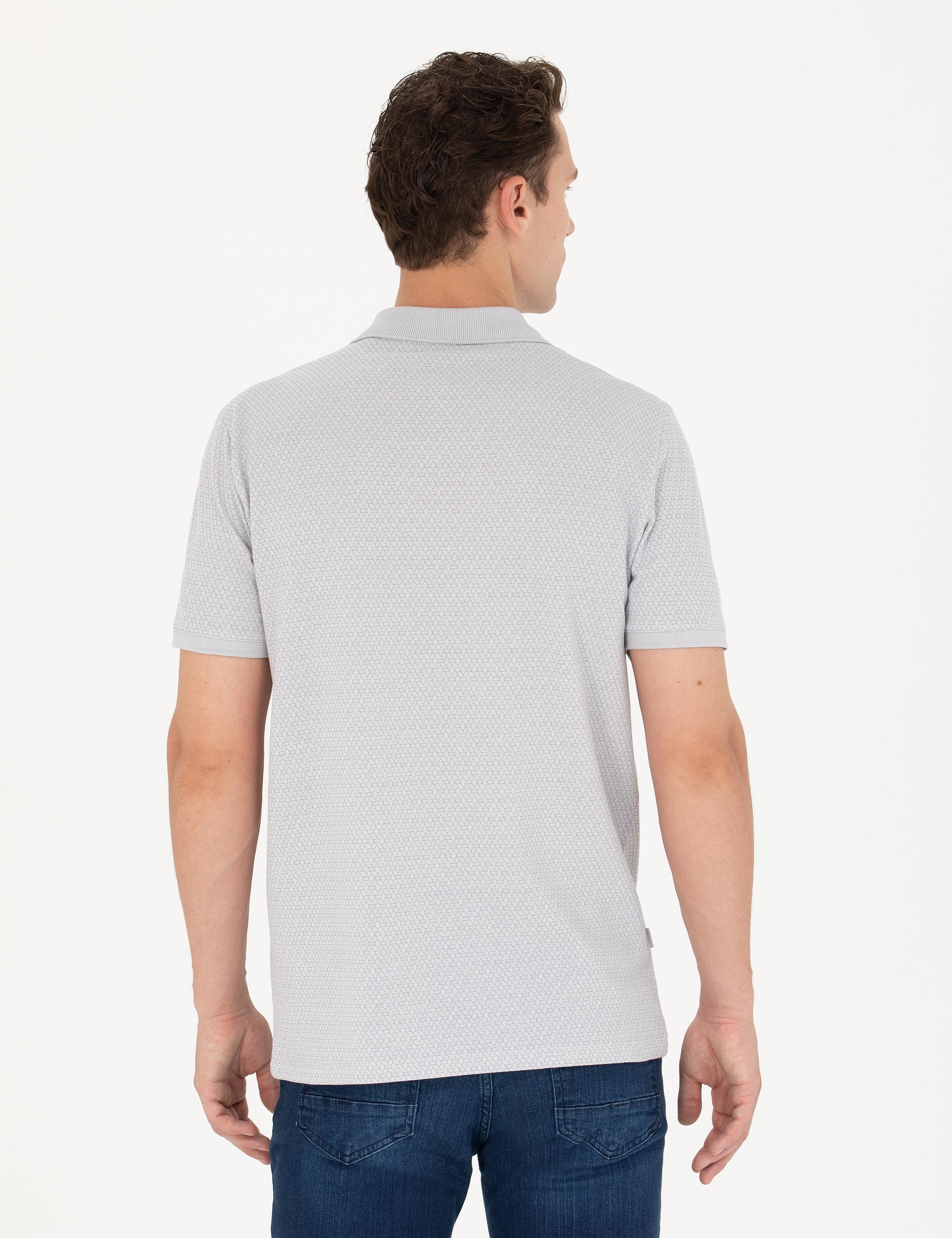 Gri Regular Fit Polo Yaka Tişört