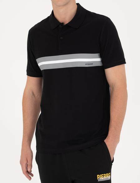 Siyah Slim Fit Polo Yaka Tişört - 50275719005
