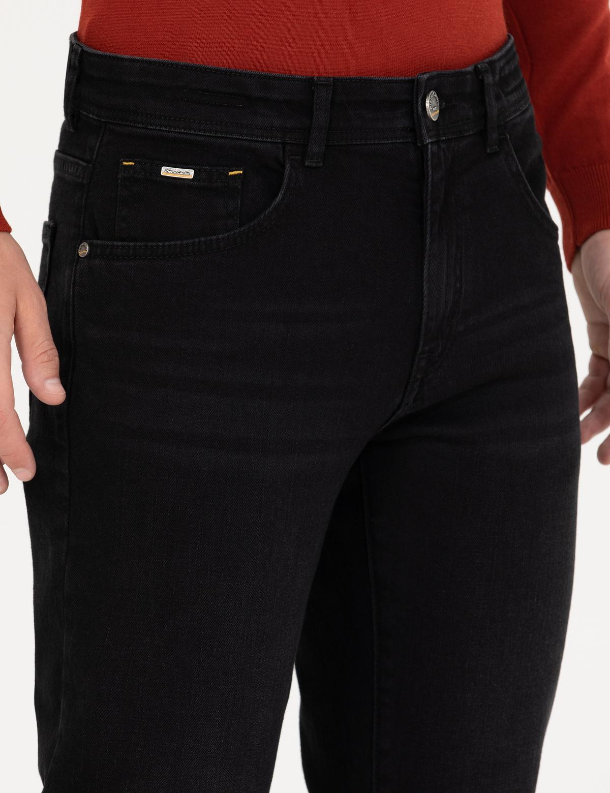 Siyah Straight Fit Jean Pantolon - 50278198014