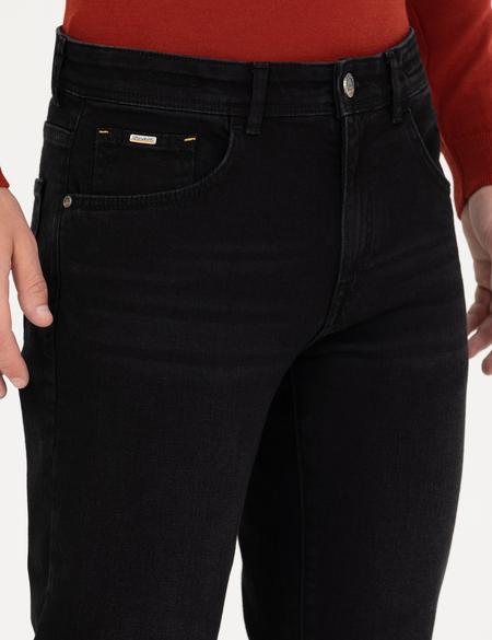 Siyah Straight Fit Jean Pantolon - 50278198014