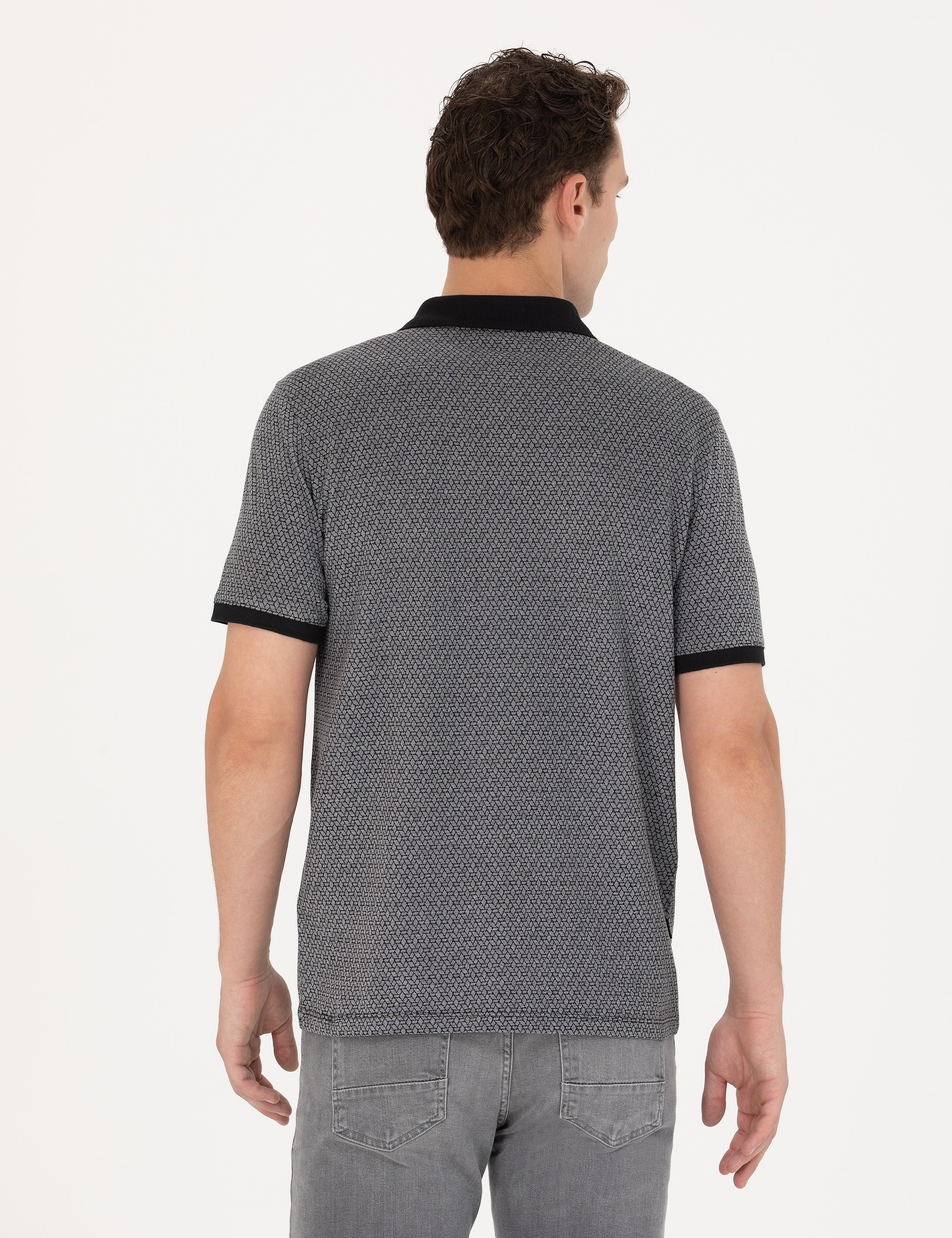 Siyah Regular Fit Polo Yaka Tişört