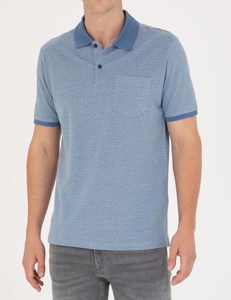 Koyu Mavi Regular Fit Polo Yaka Tişört - 50273568023