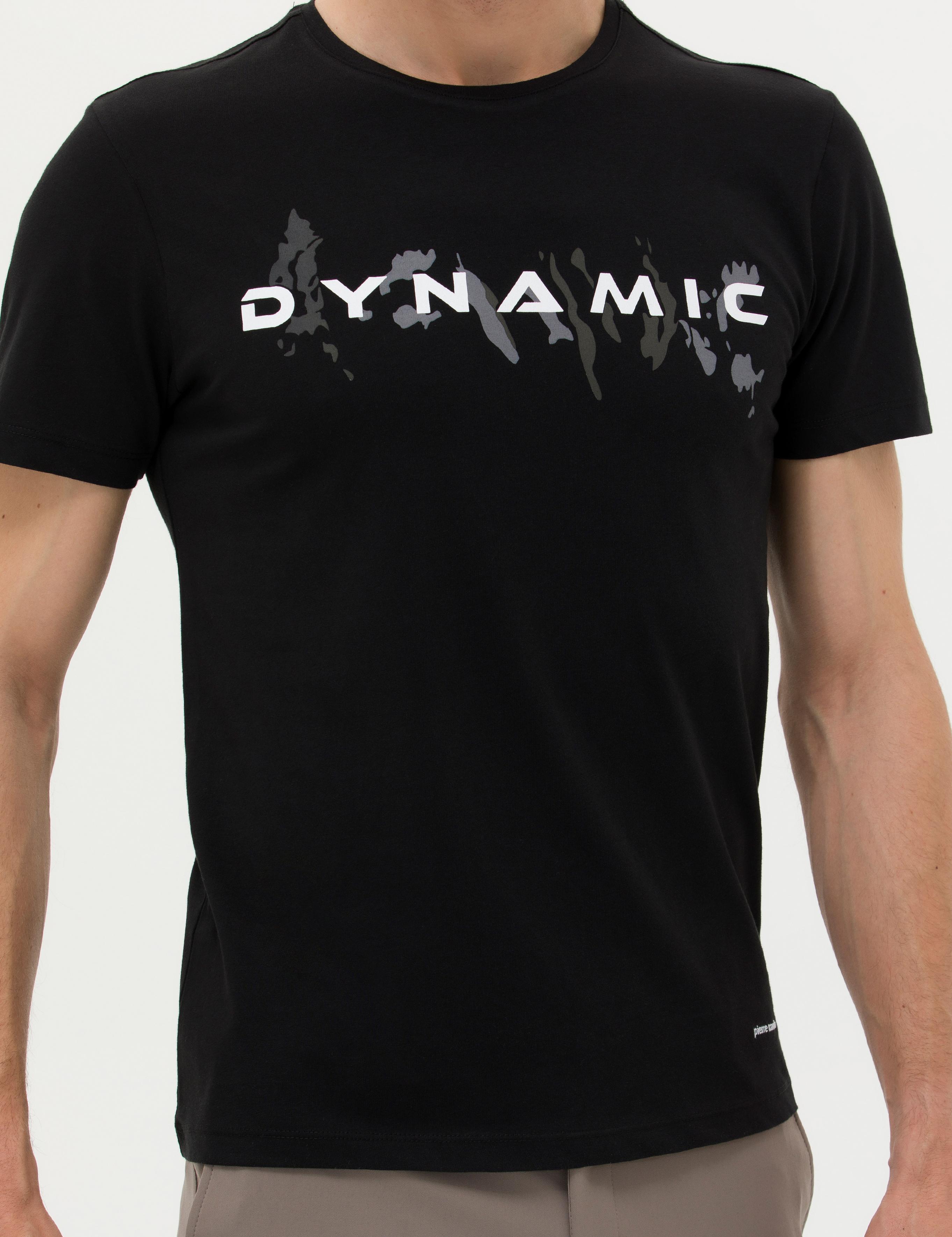 Siyah Slim Fit Bisiklet Yaka Tişört