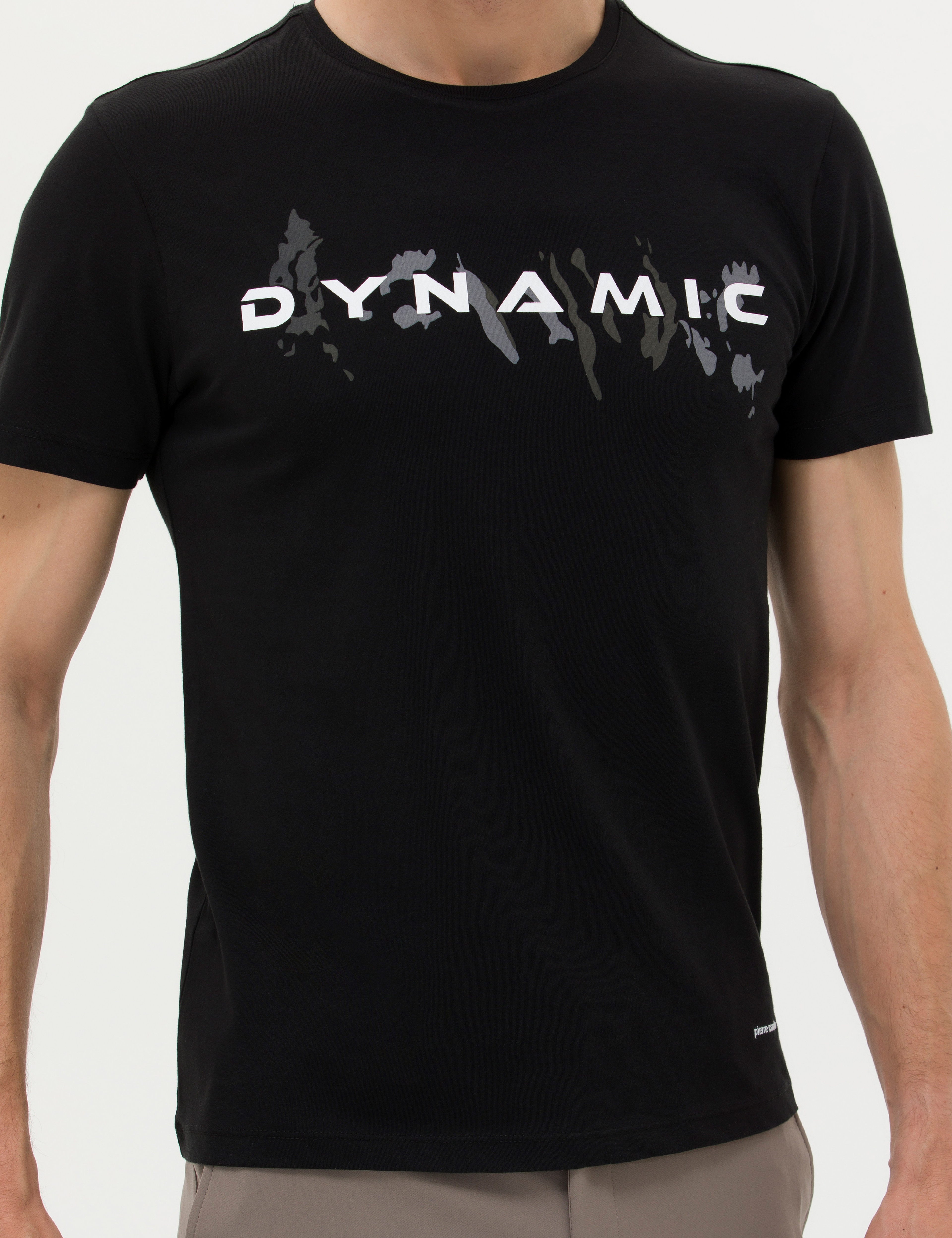 Siyah Slim Fit Bisiklet Yaka Tişört