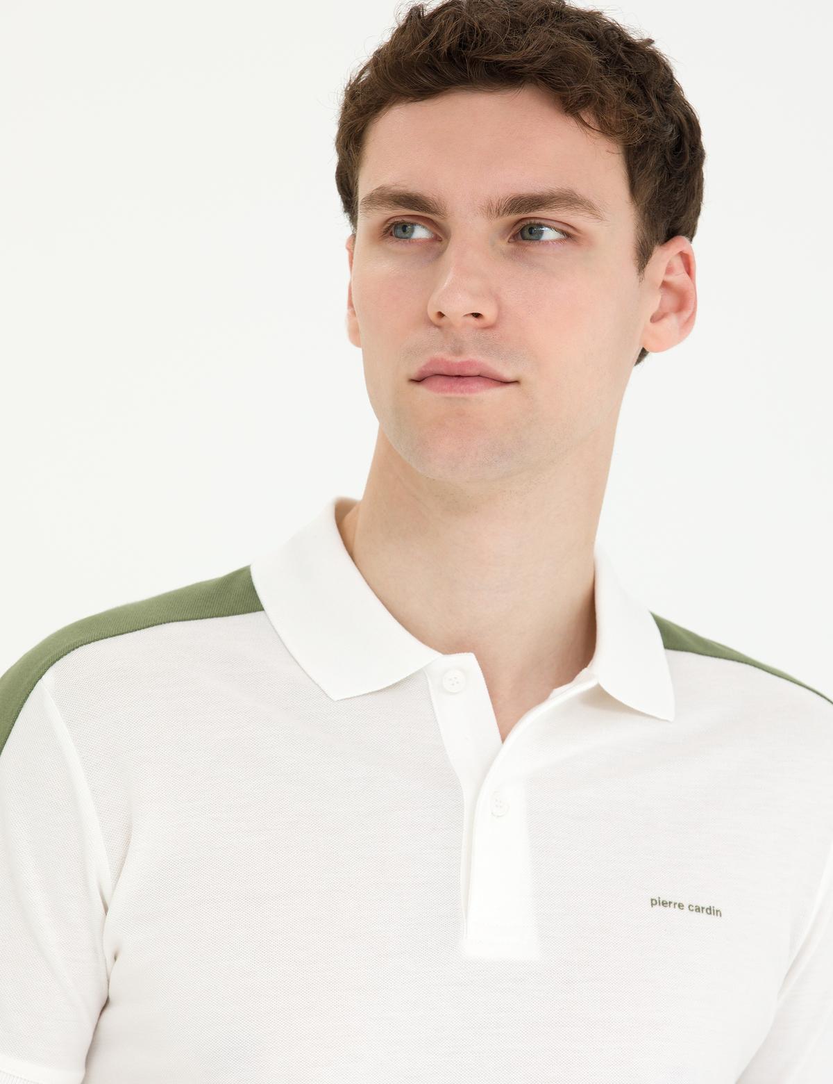 Haki Slim Fit Polo Yaka Tişört - 50273578019