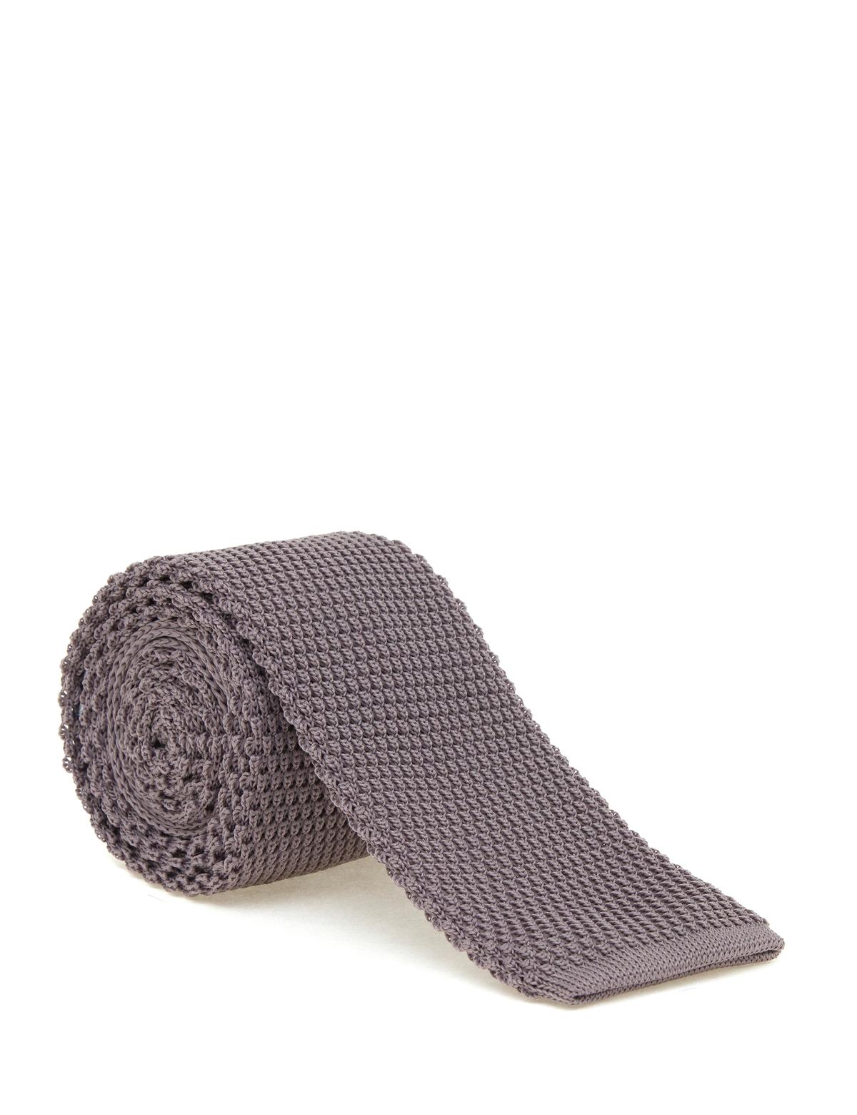 Gri Örme Kravat - 50281494002