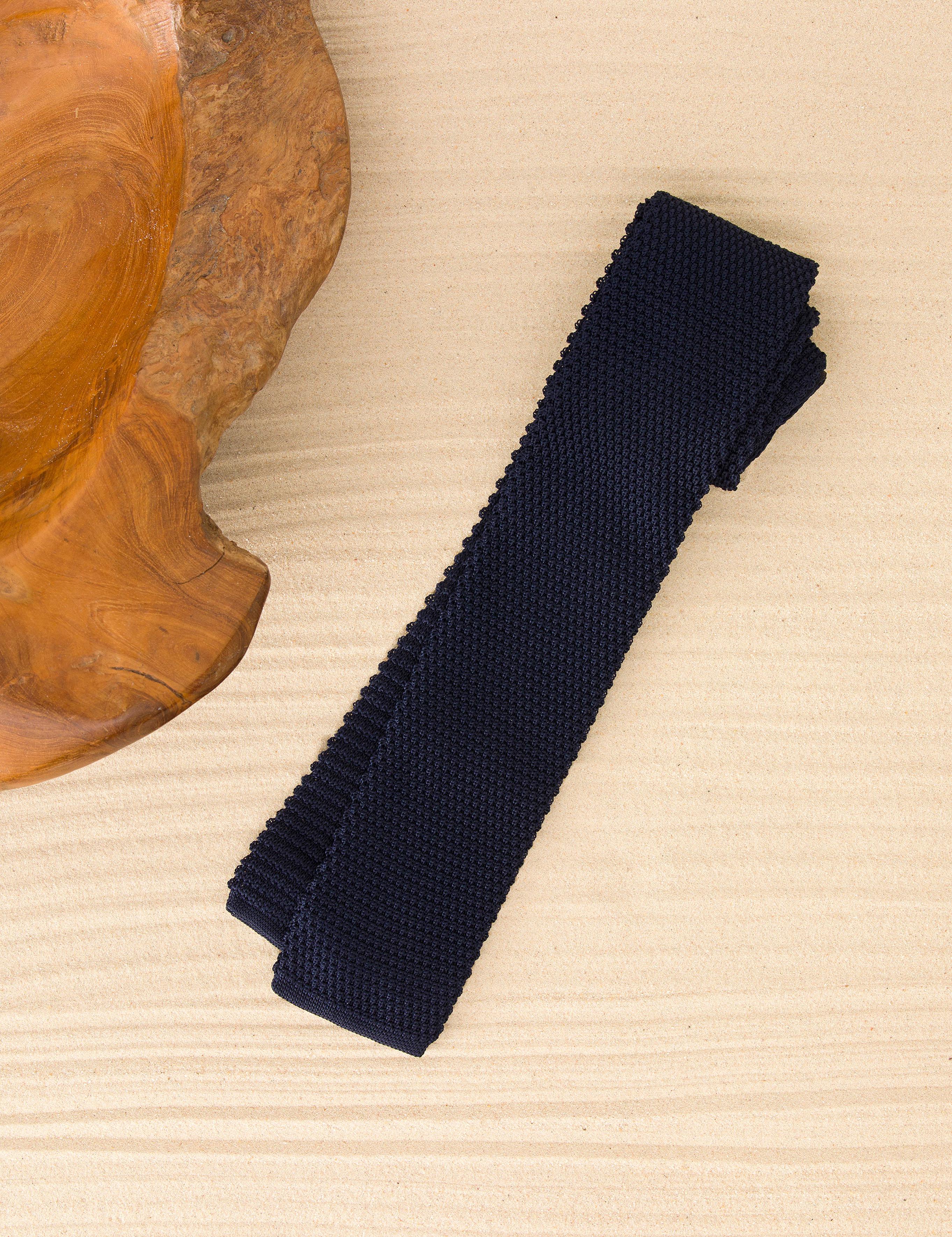 Lacivert Örme Kravat