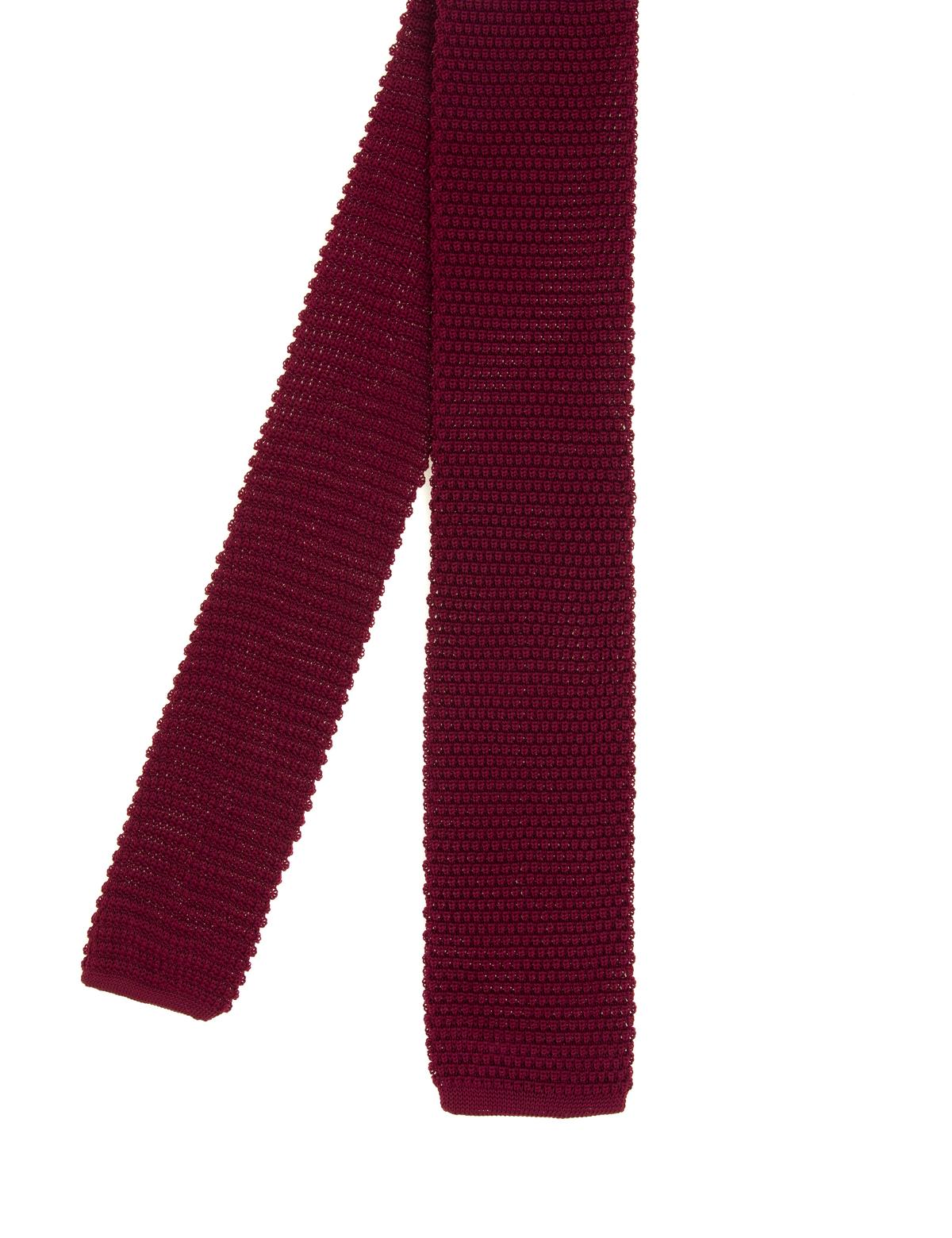 Bordo Örme Kravat - 50281494006