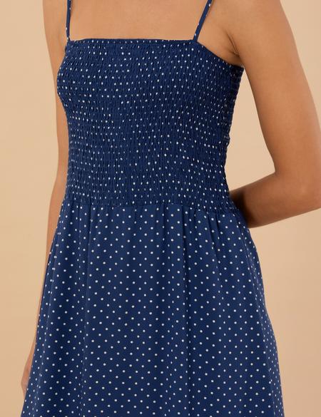 Lacivert Dokuma Elbise - 50202826009