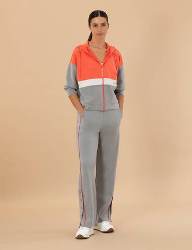Gri Melanj Loose Fit Eşofman Altı