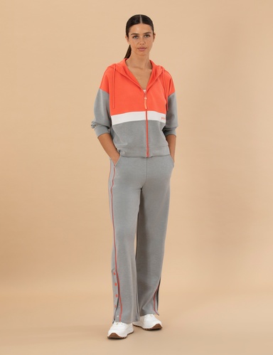 Gri Melanj Loose Fit Eşofman Altı