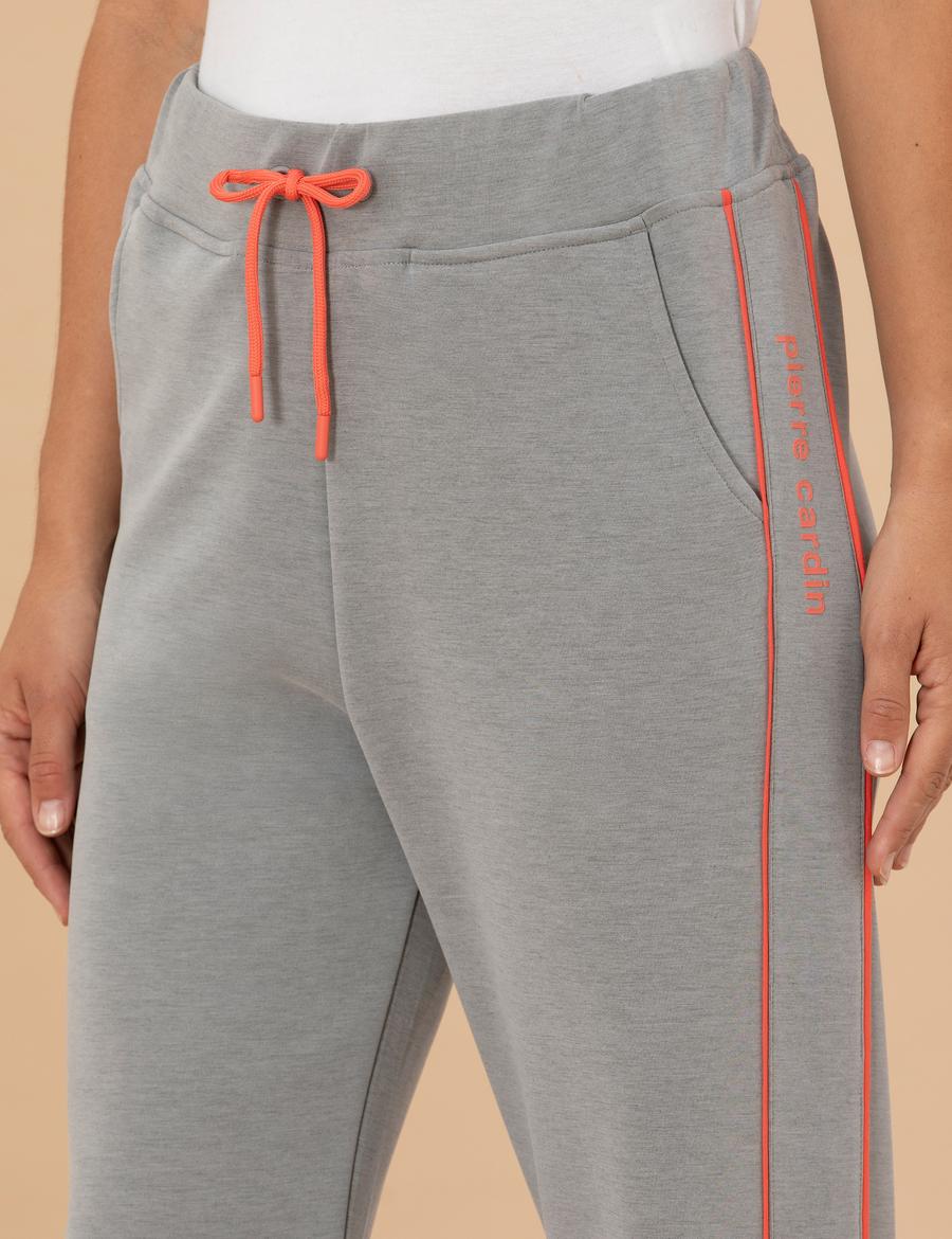Gri Melanj Loose Fit Eşofman Altı