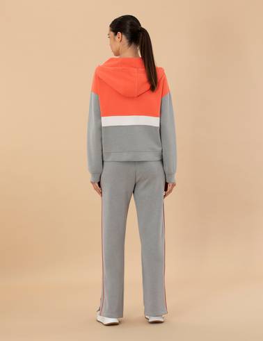 Gri Melanj Loose Fit Eşofman Altı
