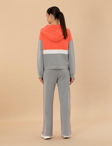 Gri Melanj Loose Fit Eşofman Altı - 50253814012