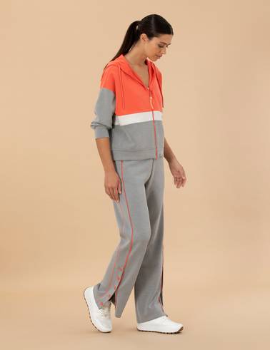 Gri Melanj Loose Fit Eşofman Altı
