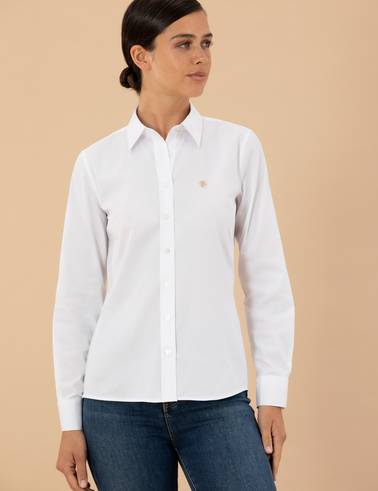 Beyaz Slim Fit Uzun Kollu Gömlek