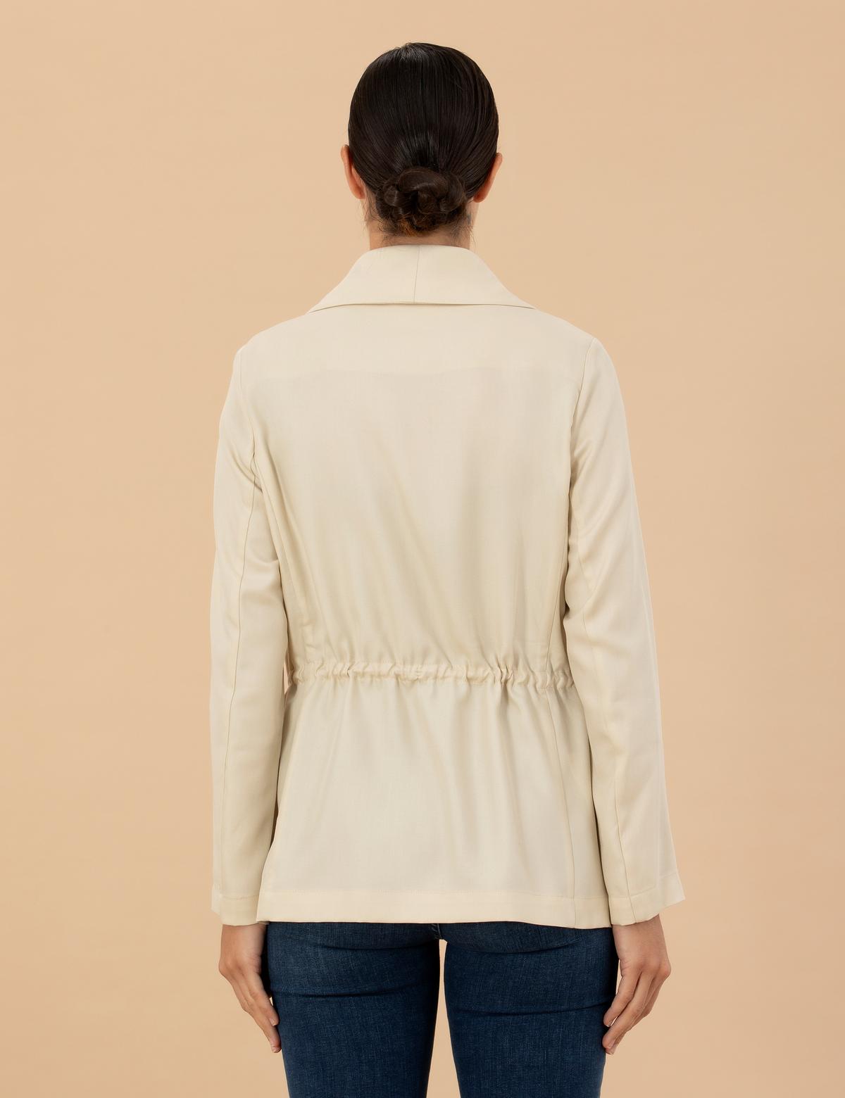 Krem Regular Fit Ceket - 50263092025