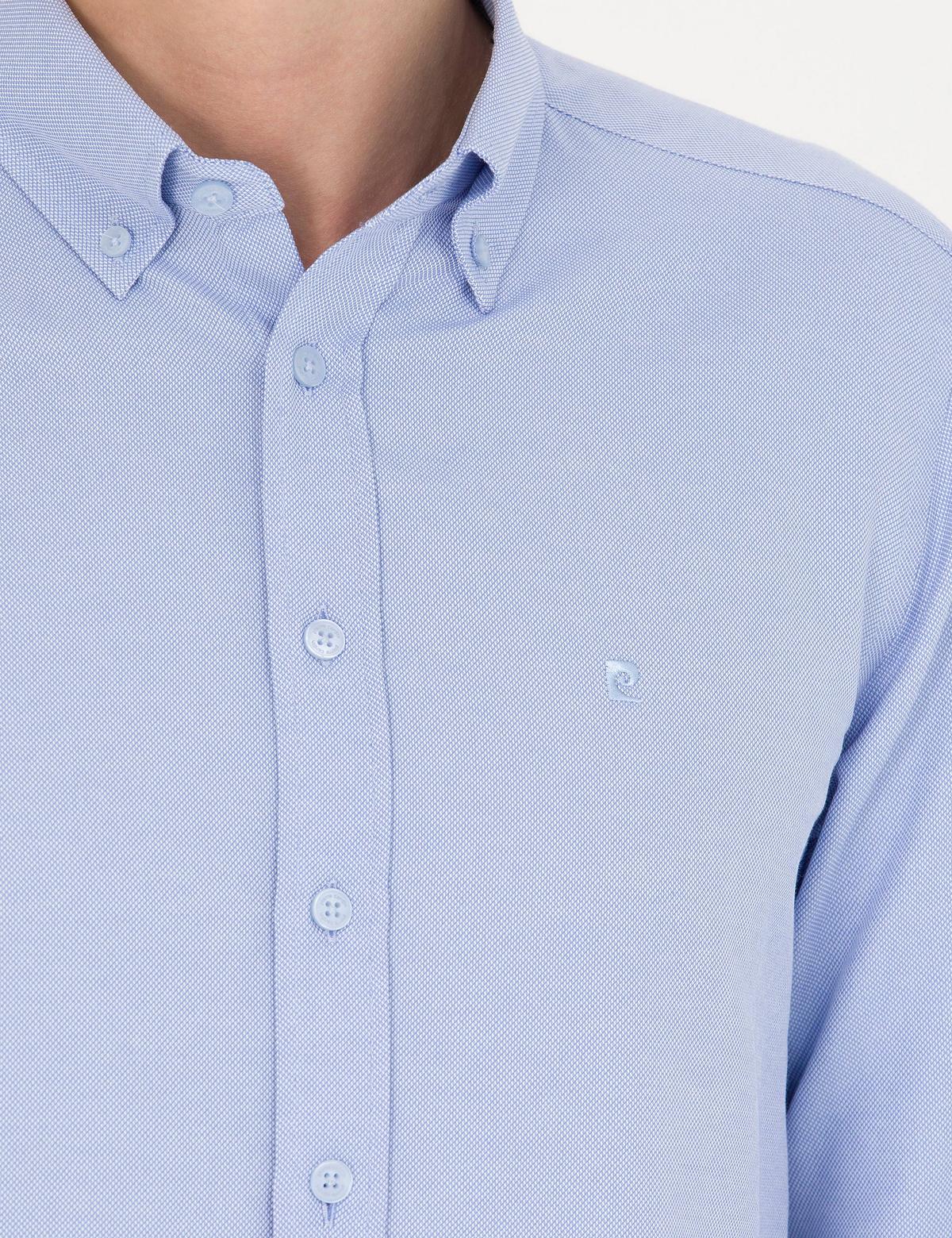 Açık Mavi Slim Fit Uzun Kollu Gömlek - 50275815006