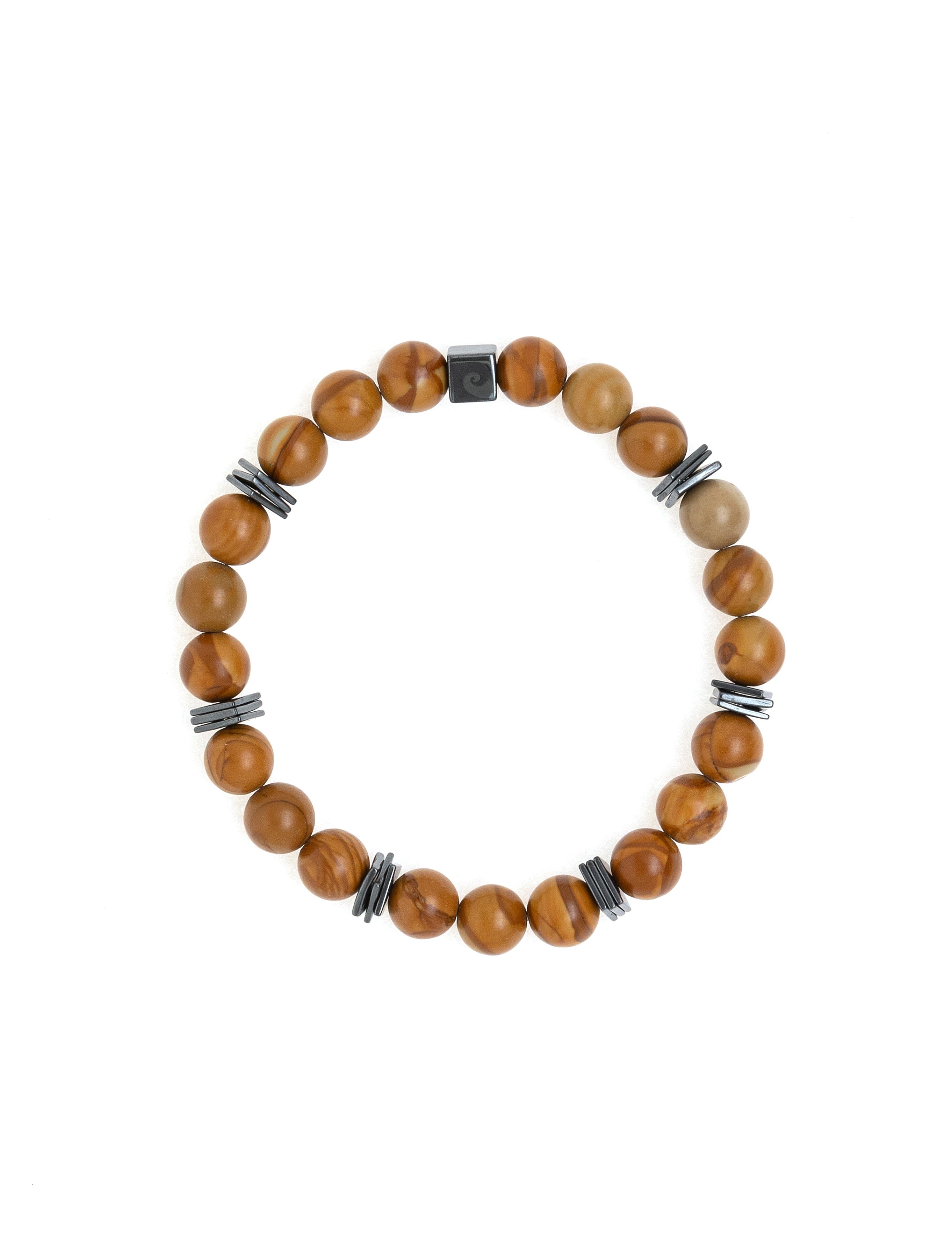 Kahverengi Taş Bileklik