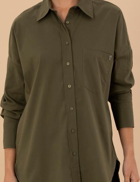 Kahverengi Oversize Uzun Kollu Gömlek - 50273282053