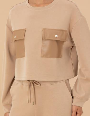 Bej Sweatshirt