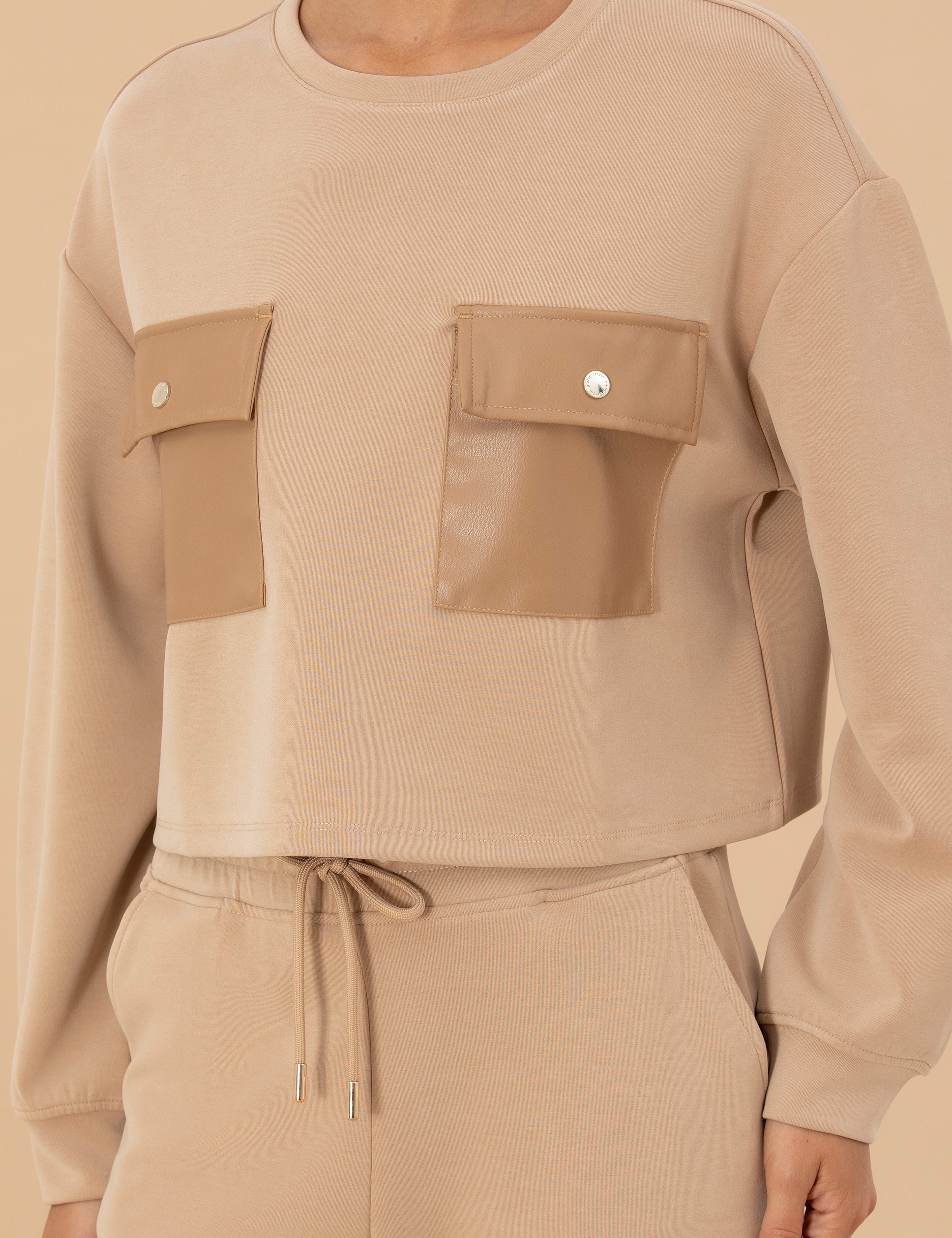 Bej Sweatshirt