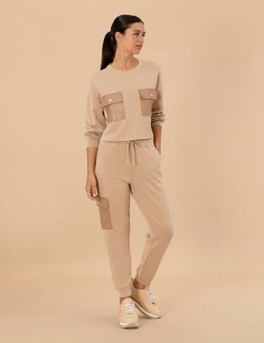 Bej Sweatshirt