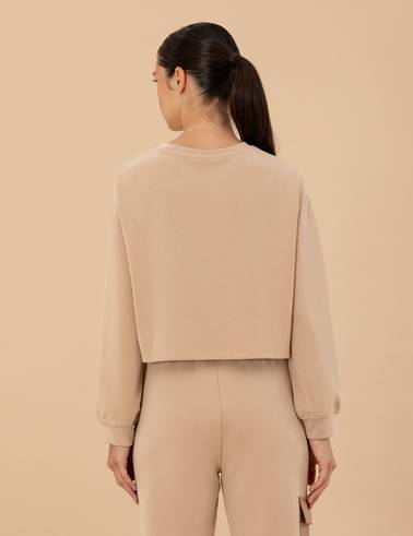 Bej Sweatshirt